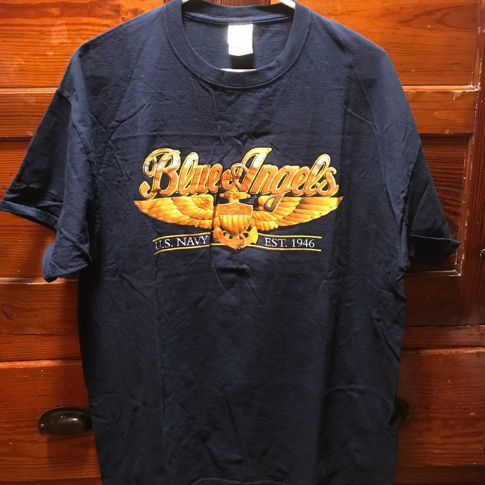 Men's Gildan XL U.S. Navy Blue Angels tee - Picture 1 of 3